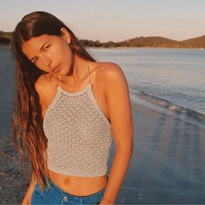 Zara crochet halter top